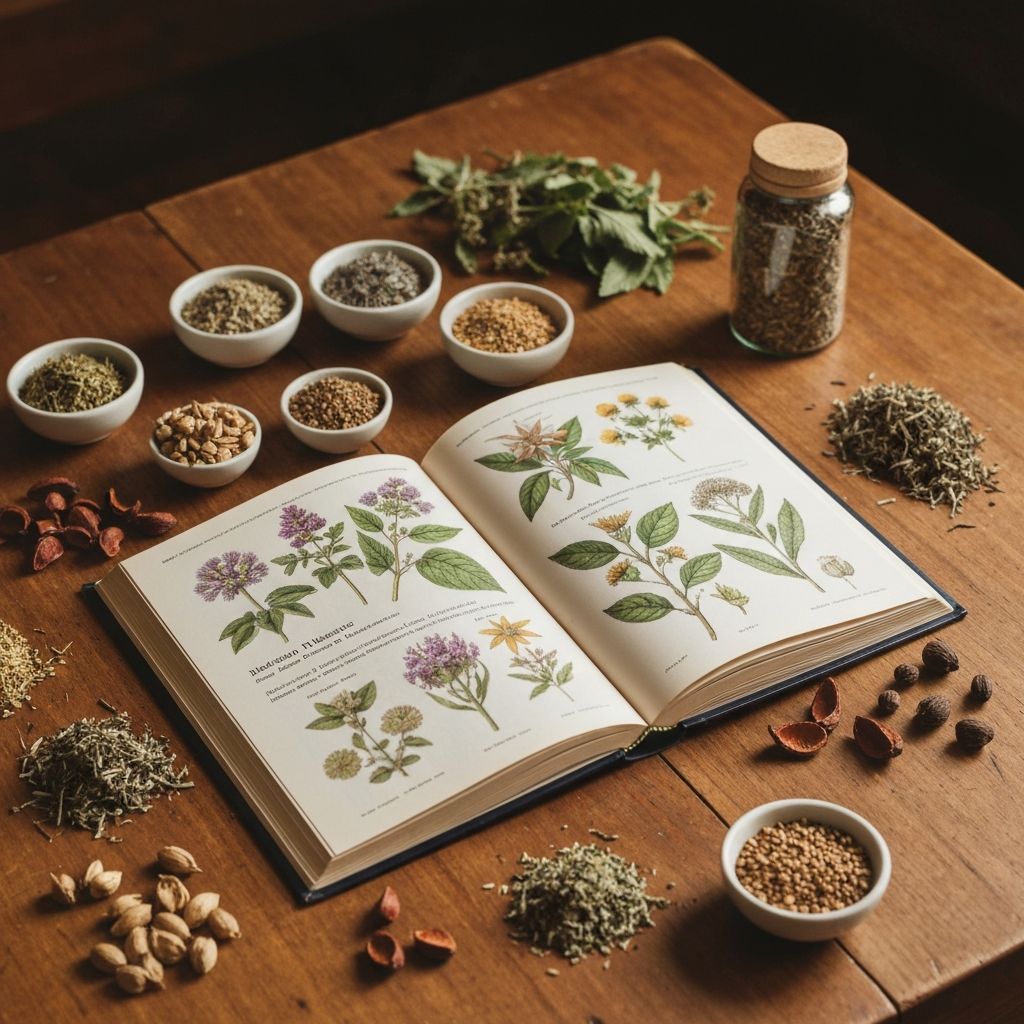 Natural herbal ingredients representing educational wellness content