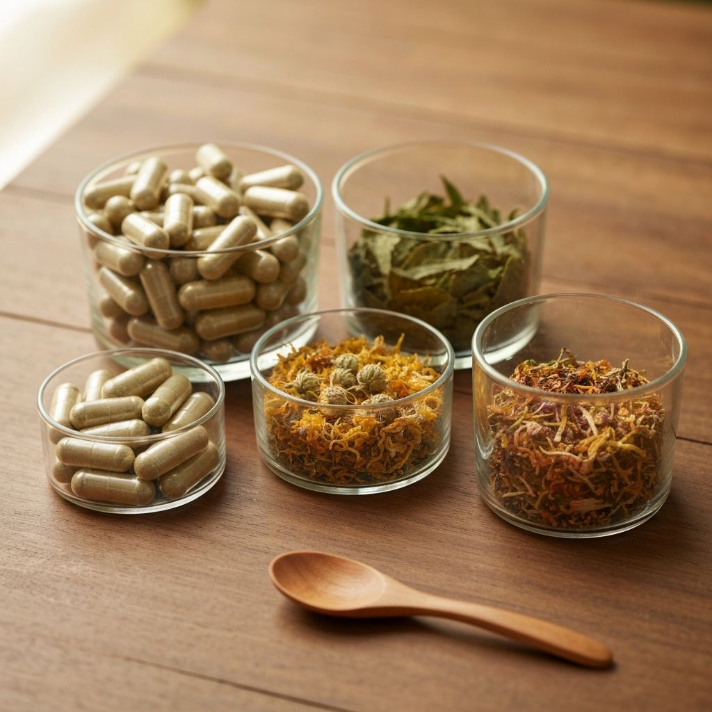 Herbal supplements in natural setting